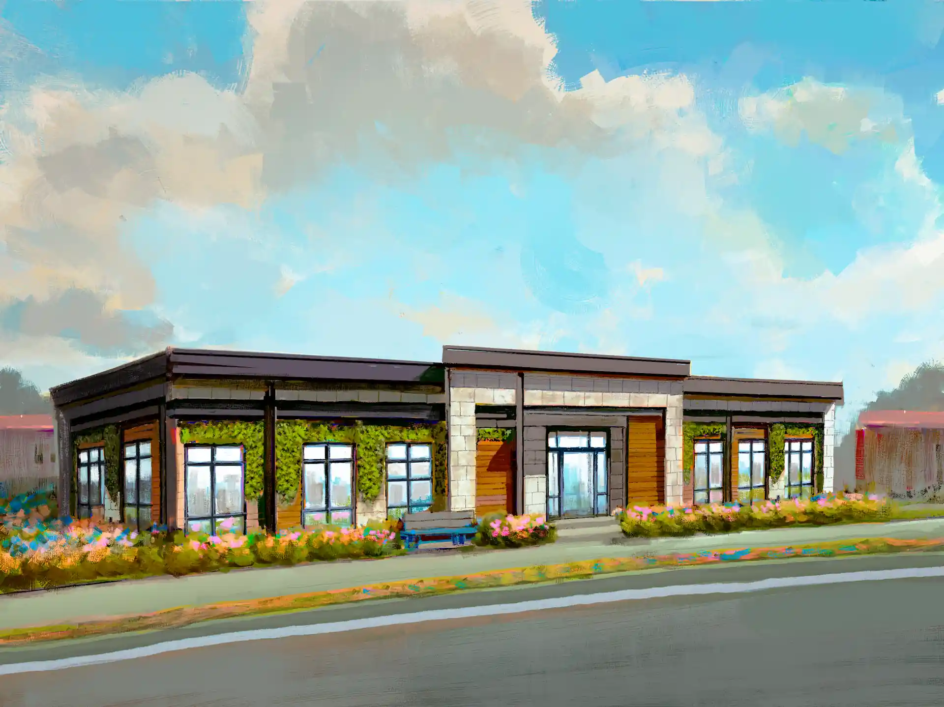 Artist rendering of the Pasadena Location CCRS Building